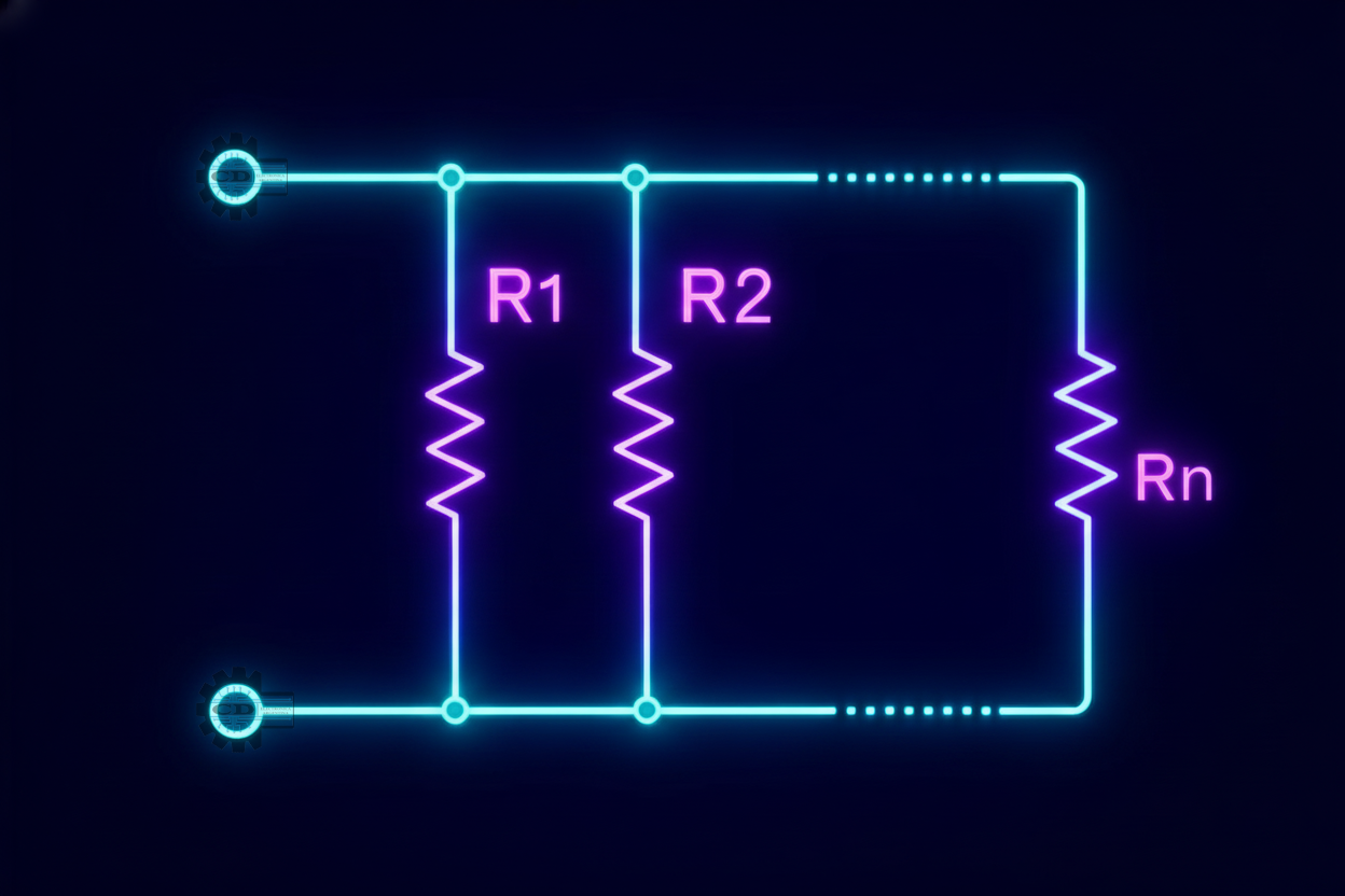 Fórmula de Resistencia en Paralelo - Diagrama 2